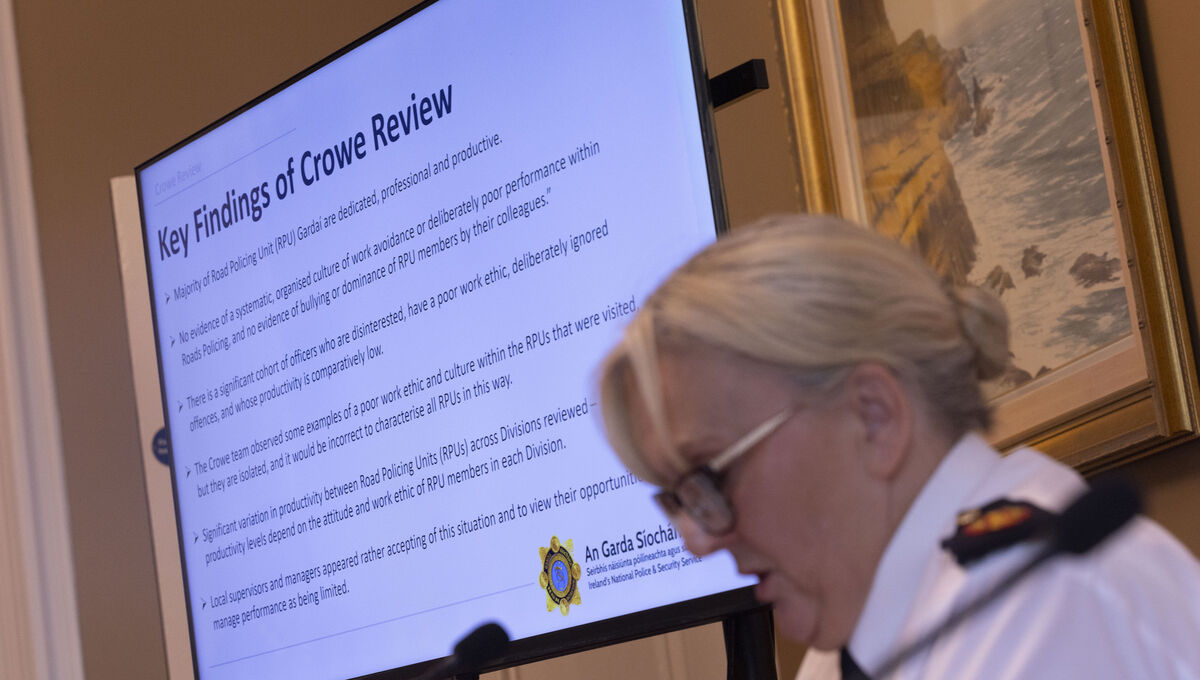 The Crowe Report found 'a noticeable minority' assigned to the national roads policing division are not carrying out their jobs. Picture: Sam Boal/ Collins Photos The Crowe Report found 'a noticeable minority' assigned to the national roads policing division are not carrying out their jobs. Picture: Sam Boal/ Collins Photos