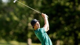 <p>QUARTER-FINAL: John Doyle booked his place in the R&amp;A Boys Amateur quarter-final. Pic: Laszlo Geczo/Inpho</p>