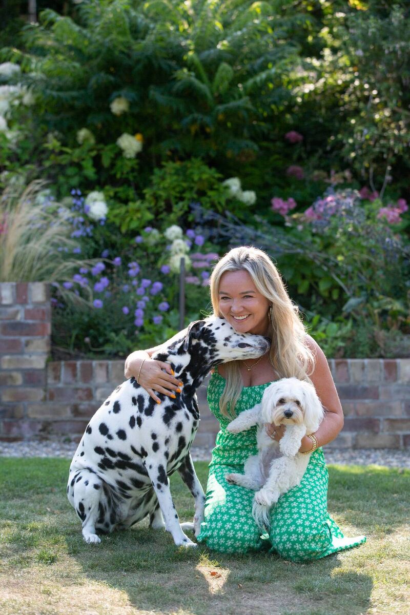 Suzanne Fowler with Jessie and Rosie.