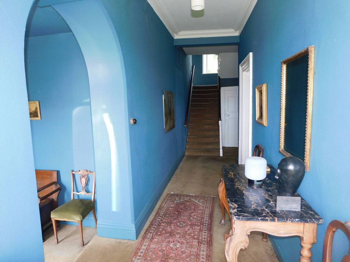 High ceilinged hallway