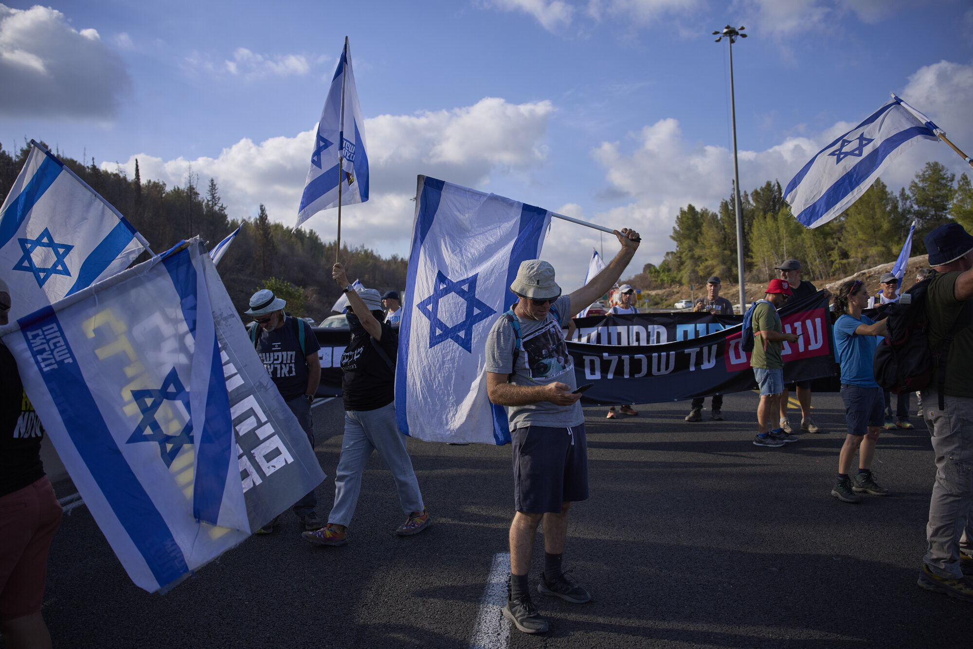 Protesters go on strike in Israel demanding ceasefire and hostage releases