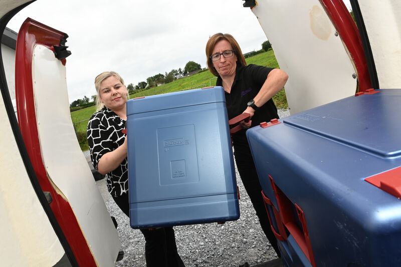  Linda O'Connor, and transport supervisor Joanne O'Connor who manages the deliveries by a fleet of 20 vans providing meals-on-wheels, supplying creches, schools, retail sales, and community events. Picture: Larry Cummins