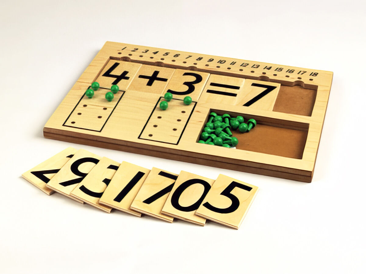 Lisheen Montessori's adding board. Lisheen Montessori's adding board.