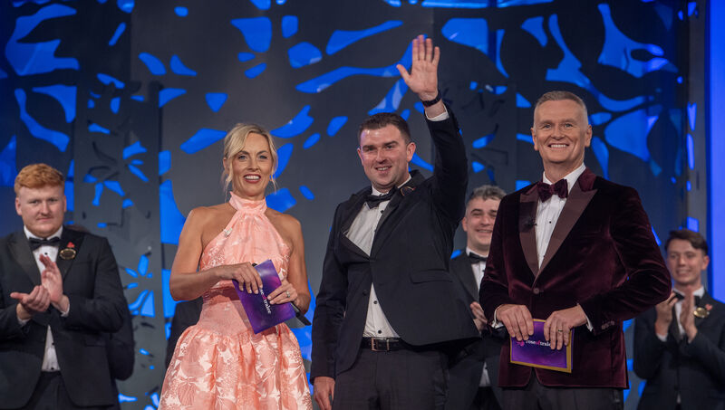     Andy Rodgers was announced as the 2025 Rose Escort of the Year during Monday night's show. Picture: Domnick Walsh