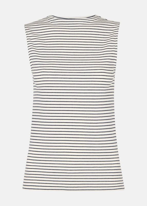 Fashion Breton Stripe Rib Tee, €59, Whistles.