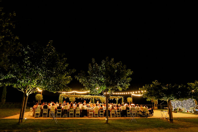 The wedding ⁣party at Ciara's destination wedding in Cardona.