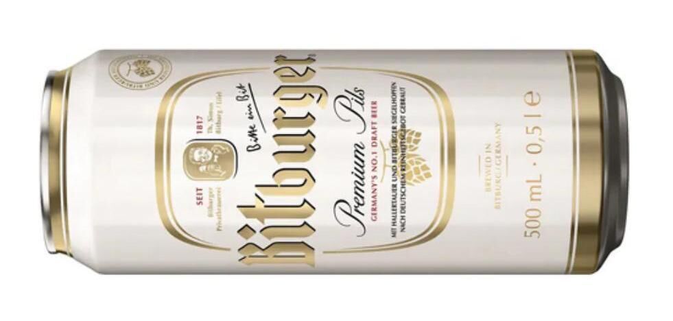 Bitburger Premium Pils, 4.8% ABV, 500ml €2