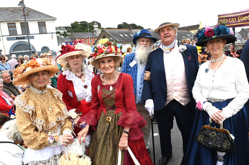 Members of Cobh Heritage Vintage Era group in period costume at the welcome reception. Members of Cobh Heritage Vintage Era group in period costume at the welcome reception.