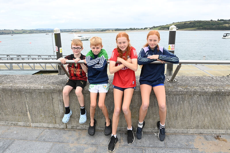 Alex, Jacob, Brooke and Sophia were in Youghal to meet passengers coming ashore. Alex, Jacob, Brooke and Sophia were in Youghal to meet passengers coming ashore.