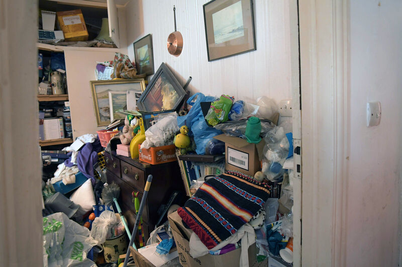  One of the bedrooms in a house clearance and clean-up by Mark. Photo: Moya Nolan
