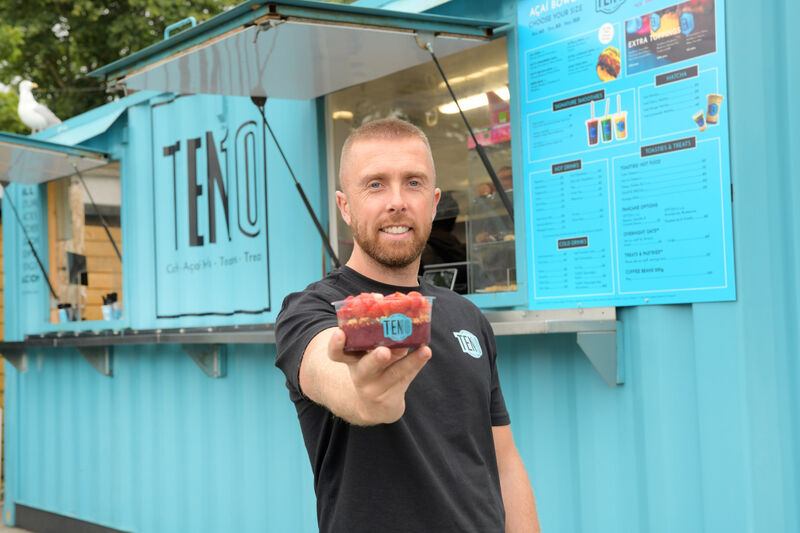  Graham Rayner, co-owner of Ten10 Açaí &amp; Coffee in Santry. Photograph Moya Nolan