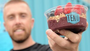 <p> Graham Rayner, co-owner of Ten10 Acai &amp; Coffee in Santry. Photograph Moya Nolan</p>