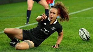 <p>PRICELESS RUBY: Ruby Tui of New Zealand celebrates after scoring a try during the O'Reilly Cup International Test Match between New Zealand Black Ferns and Australia Wallaroos at Sky Stadium on July 12, 2025 in Wellington, New Zealand. Pic: Hagen Hopkins/Getty Images</p>