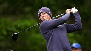 <p>Matt Fitzpatrick hits a drive during day one of the Betfred British Masters  at The Belfry. Picture: David Davies/PA</p>