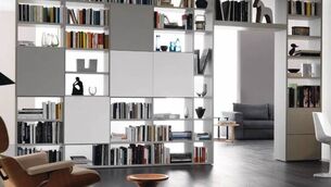 <p>The Sangiacomo freestanding bookshelf provides storage and effective room partitioning.</p>