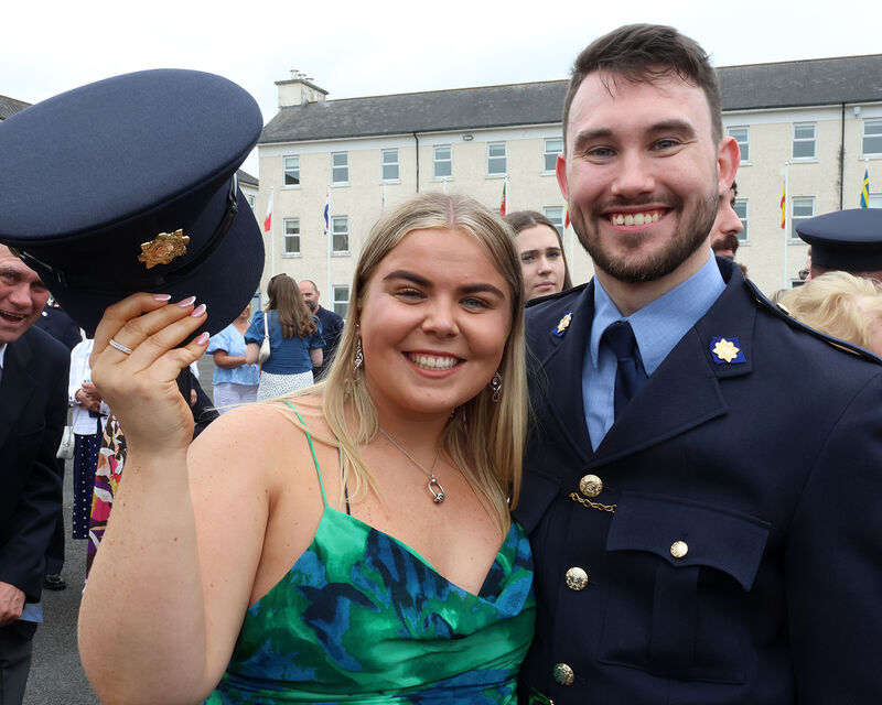 Emer Wiseman and Arron Brady, Béal na Bláth, at the passing out parade. Picture: Brendan Gleeson
