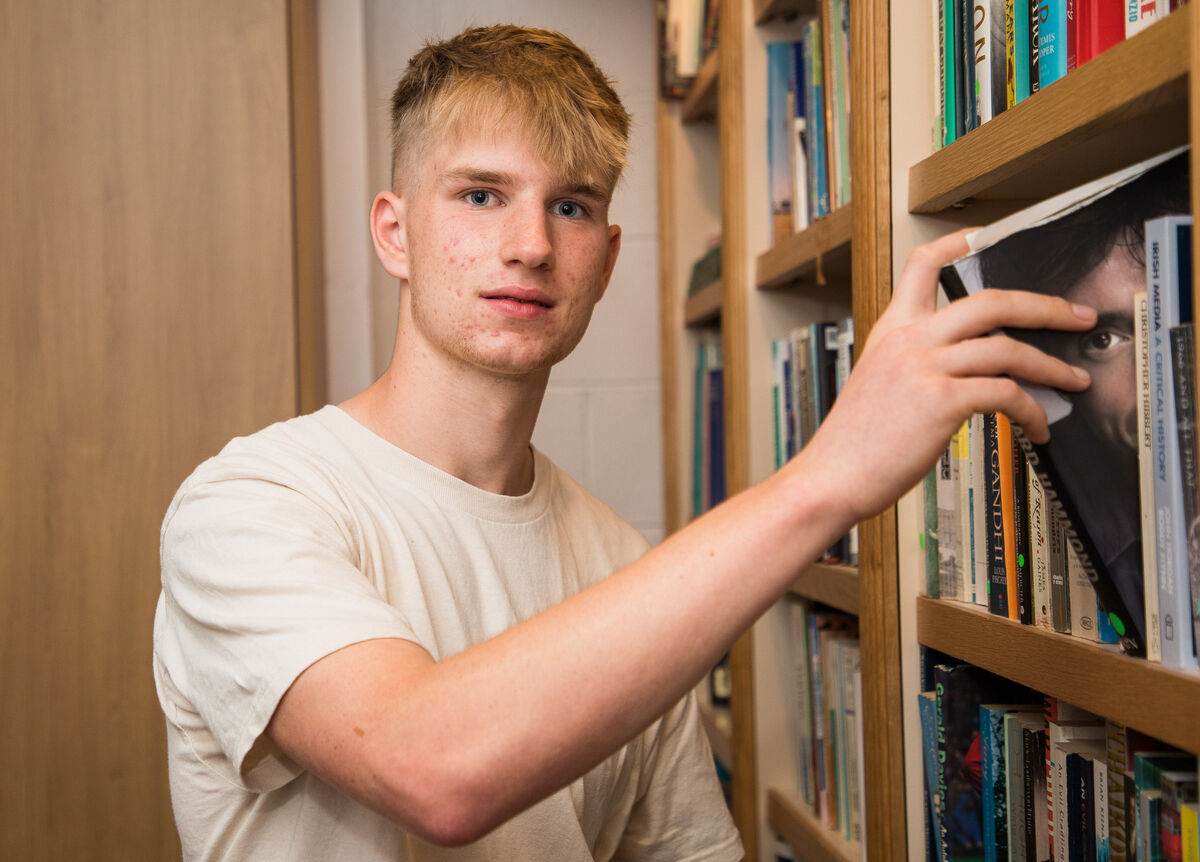 Time to put the books away for Oran Kielty after scoring high marks in his leaving Cert at Christian Brothers College, Cork. - Picture: David Creedon Time to put the books away for Oran Kielty after scoring high marks in his leaving Cert at Christian Brothers College, Cork. - Picture: David Creedon