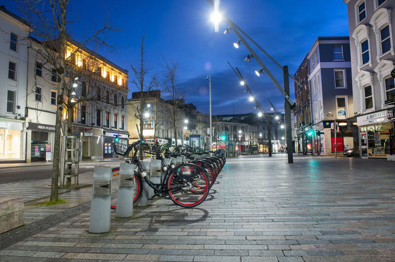 The Coke bikes on St. Patrick’s Street. Picture: Dan Linehan
