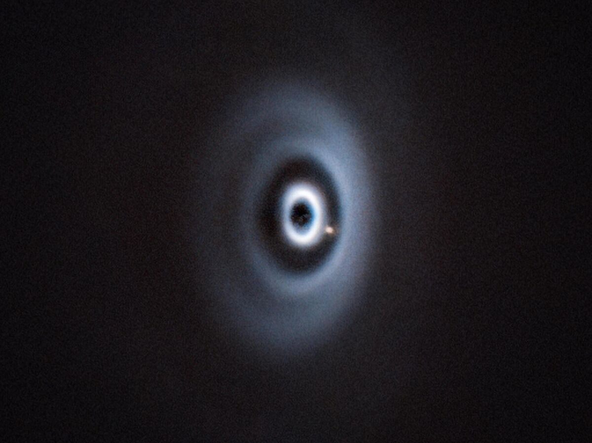 Undated handout photo issued by the University of Galway of a newborn planet eating its way through its dusty cradle as it orbits its host star. Picture: ESO/R. van Capelleveen et al/PA Wire Undated handout photo issued by the University of Galway of a newborn planet eating its way through its dusty cradle as it orbits its host star. Picture: ESO/R. van Capelleveen et al/PA Wire