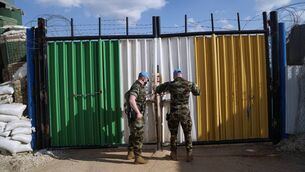 <p>Irish peacekeepers at Camp Shamrock. For Ireland, Unifil became the Defence Forces’ longest-running overseas mission. File picture: Hannah McCarthy</p>