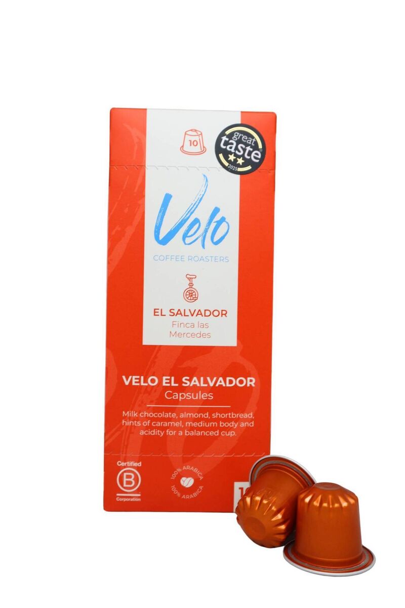 Velo Coffee Roasters has picked up gold at the Great Taste Awards securing a two star accolade for its Finca Las Mercedes coffee capsules.