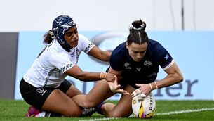 <p>QUARTER-FINAL BOOKED: Scotland booked their spot in the Women's World Cup quarter-finals after battling to a 29-15 win over resilient Fiji at Salford Community Stadium. Pic: Gareth Copley/Getty Images</p>