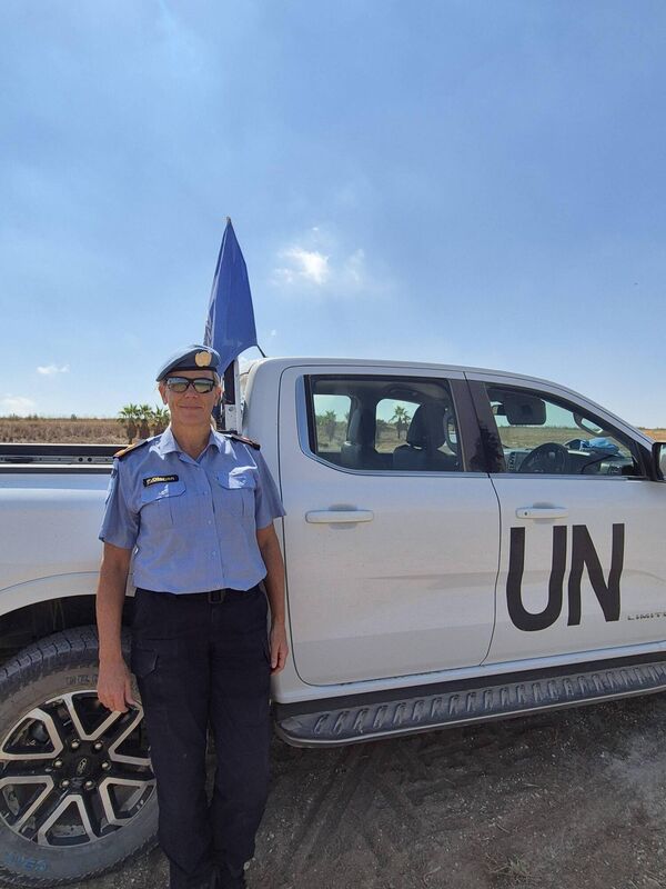 Garda Superintendent Fionnuala Olohan, the Ireland contingent commander with Unpol in Cyprus: ‘I’d recommend it to all Garda members and specifically to female members. Female peacekeepers are highly respected but particularly in the UN mission here.‘