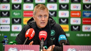<p>NO JOY FOR TROY: Head coach Heimir Hallgrimsson provided an update on Troy Parrott's injury. Pic: Stephen McCarthy/Sportsfile.</p>