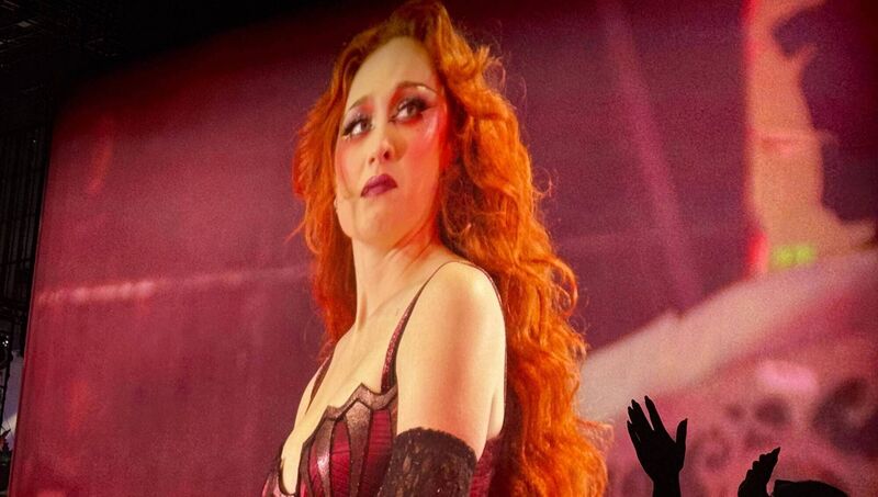 Chappell Roan on the screen at Electric Picnic. Picture: social media