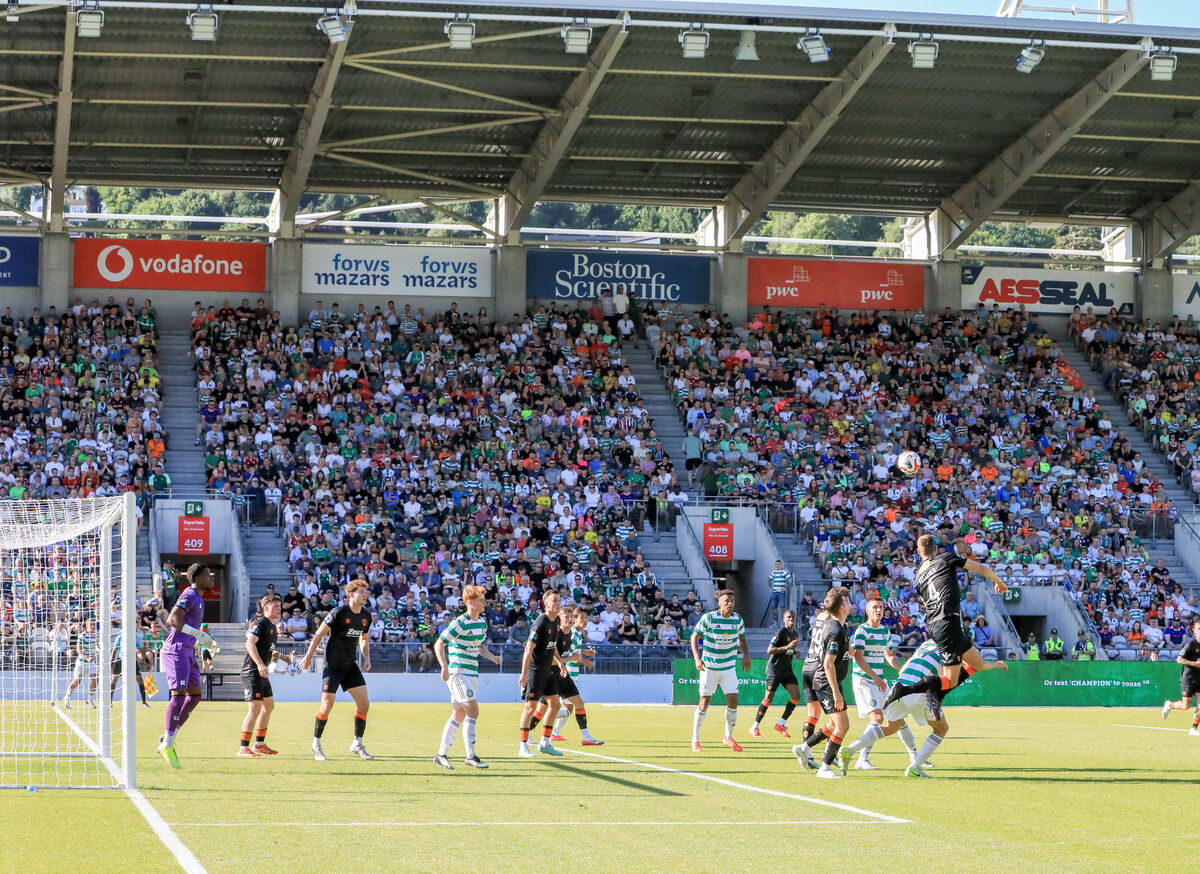  This isn't the first time soccer and GAA have crossed over in recent times, with Cork City and Celtic taking each other on at Páirc Uí Chaoimh in July. Picture: David Creedon