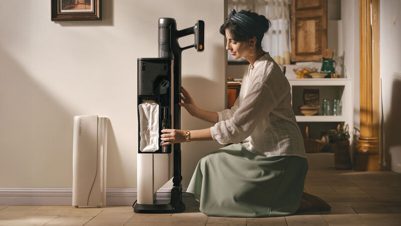 Roborock’s H60 Hub Series features a dock that empties dust automatically in just 10 seconds. Picture: Roborock. Roborock’s H60 Hub Series features a dock that empties dust automatically in just 10 seconds. Picture: Roborock.