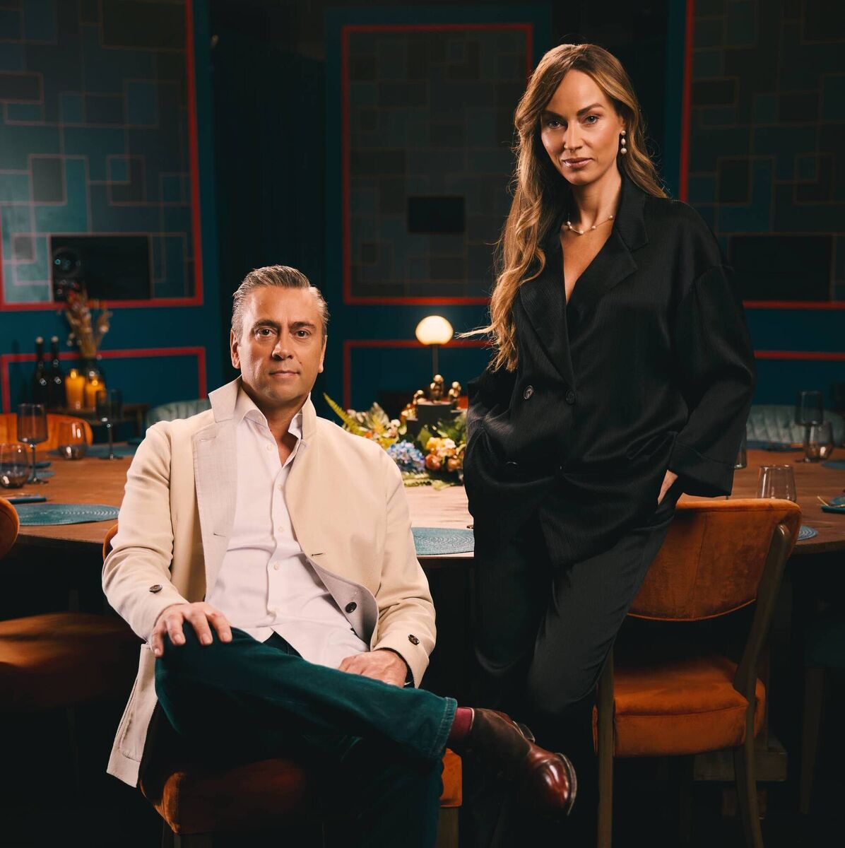 Richard Hogan and Daniella Moyles in Dinner with the Enemy Richard Hogan and Daniella Moyles in Dinner with the Enemy