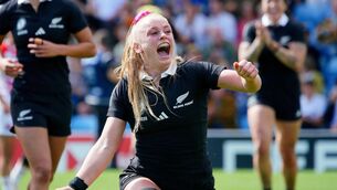 <p>New Zealand's Jorja Miller celebrates. Pic: Ben Birchall/PA Wire</p>