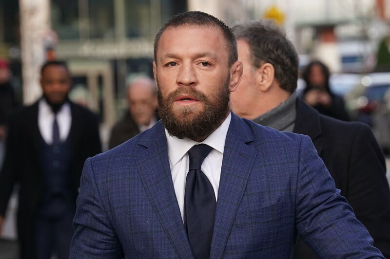 Conor McGregor outside the High Court during the Nikita Hand case last year. This is a candidate whose extracurricular CV includes a civil finding of liability for raping a woman in a Dublin hotel - for which he paid damages of €250,000. File photo: PA Conor McGregor outside the High Court during the Nikita Hand case last year. This is a candidate whose extracurricular CV includes a civil finding of liability for raping a woman in a Dublin hotel - for which he paid damages of €250,000. File photo: PA