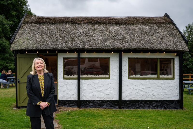 Freda Hayes, CEO Blarney Woolen Mills pictured standing outside the family’s original cottage shop built by her father, Christy Kelleher in 1975. Picture: Chani Anderson Freda Hayes, CEO Blarney Woolen Mills pictured standing outside the family’s original cottage shop built by her father, Christy Kelleher in 1975. Picture: Chani Anderson