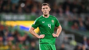 <p>Dara O'Shea after the FIFA World Cup 2026 Group F qualifying match between Republic of Ireland and Hungary. Pic: David Fitzgerald/Sportsfile</p>