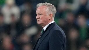 <p>Michael O’Neill’s Northern Ireland suffered a 3-1 defeat to Germany (Brian Lawless/PA)</p>