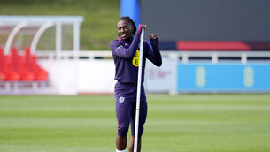 <p>England's Eberechi Eze during a training session at St George's Park, Burton upon Trent. Picture: Nick Potts/PA Wire. </p>