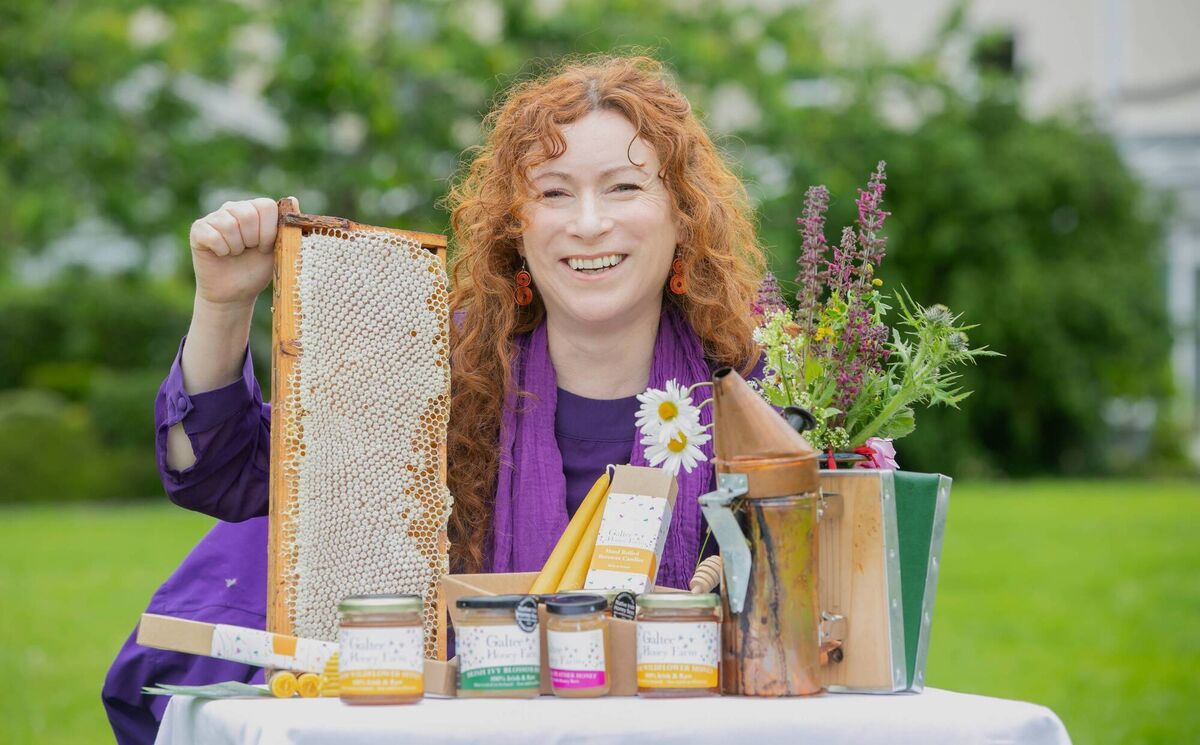Aoife Nic Ghiolla Coda of the Galtee honey Galtee Honey farm, in Co Tipperary, home to 200 colonies of Native Irish Black Honey Bees. Aoife Nic Ghiolla Coda of the Galtee honey Galtee Honey farm, in Co Tipperary, home to 200 colonies of Native Irish Black Honey Bees.