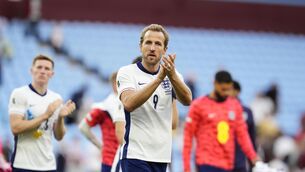 <p>England's Harry Kane acknowledges the crowd at the final whistle after the 2026 FIFA World Cup Qualifier against Andorra</p>