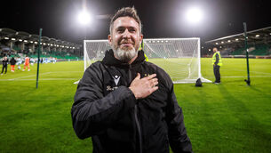 <p>NEXT UP? Shamorock Rovers’ head coach Stephen Bradley. Pic: ©INPHO/Ryan Byrne</p>