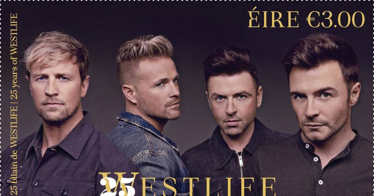 Westlife 25th anniversary gets Irish stamp of approval as An Post launches ...