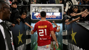 <p>Conor Murray of Munster leaves the field after the defeat by Sharks last season. Pic: Steve Haag Sports/Darren Stewart</p>