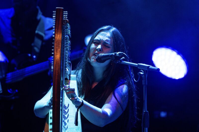 Gemma Doherty, formerly of Saint Sister, opening the Remembering Talos concert at Cork Opera House on Thursday night. Picture: Chani Anderson.
