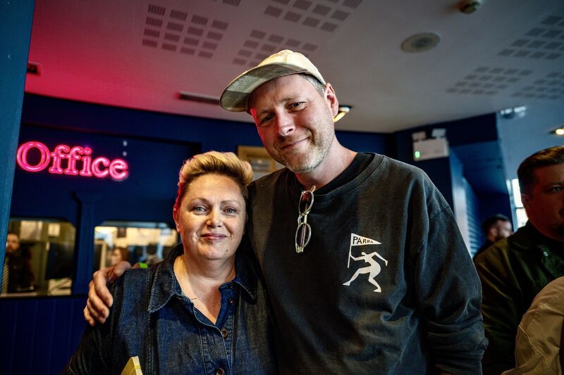 Sounds from a Safe Harbour festival director Mary Hickson and festival curator Max Porter at Cork Opera House for Remembering Talos. Picture: Chani Anderson