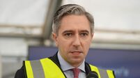 Simon Harris at sod turning ceremony