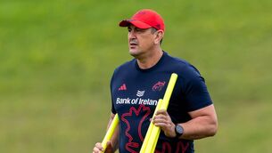<p>Munster Head Coach Clayton McMillan at squad training in UL. Pic: Morgan Treacy, Inpho</p>