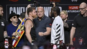 <p>We've got two massive fights this weekend on both sides of the Atlantic. Canelo Alvarez v Terence Crawford in Las Vegas and Paddy Donovan v Lewis Croker in Belfast. Pic: David Becker/Getty Images for Netflix</p>