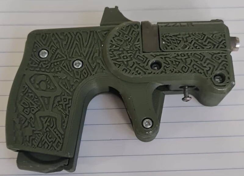 A 3D-printed gun seized by gardaí in Dublin. 