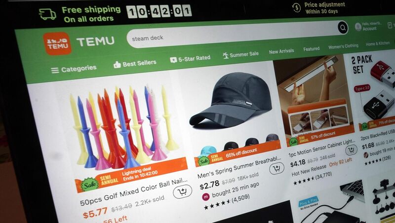 US authorities have also blamed the success of firms like Temu and Shein for putting strains on border authorities, as the number of packages entering the US under the de minimis loophole surged from about 140m a decade ago to more than 1bn last year. Picture: AP Photo/Richard Drew